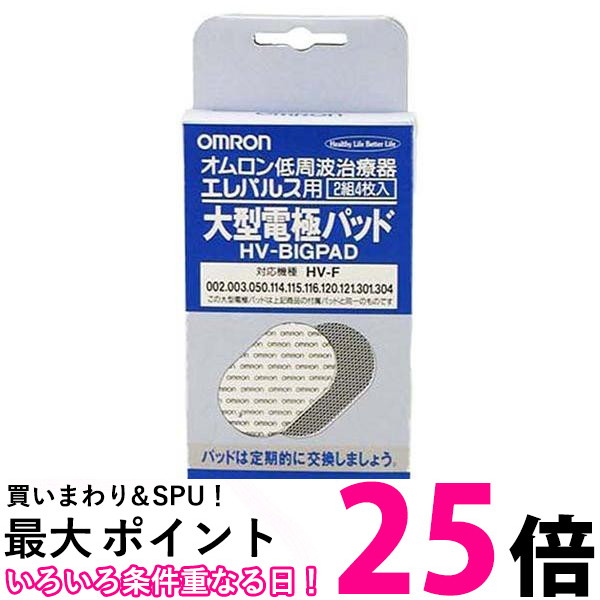 10個セット オムロン HV-BIG-PAD 交換パッド 低周波治療器用 大型電極パッド エレパルス用 2組4枚入 送料無料 【SK21171】|THINK RICH STORE