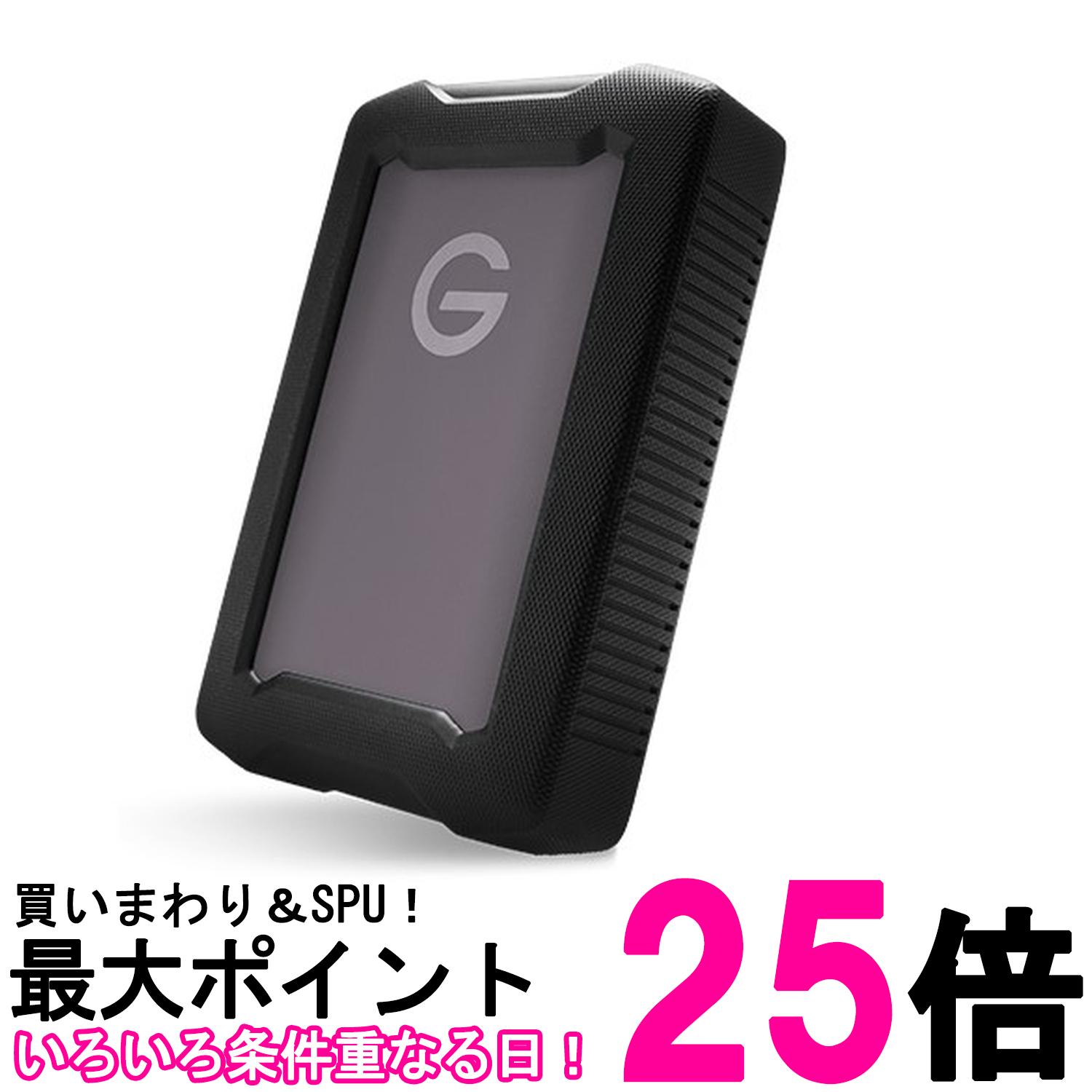 SanDisk Professional 4TB G-Drive ArmorATD - 頑丈で耐久性のあるポータブル外付けハードドライブ HDD、USB-C、USB 3.2 Gen 1 - SDPH81G-004T-GBA1D【SS0718037902661】|THINK RICH STORE