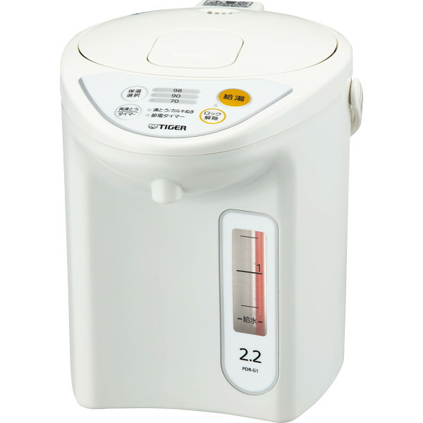 差し上げ物 虎 パソコン電動ポット（2．2L） 白いこと PDR-G221W 【STS228332827】