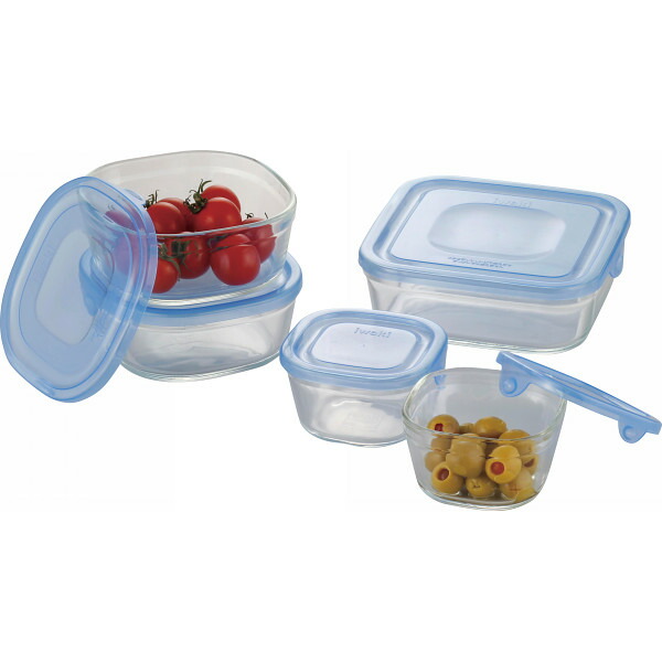 楽天市場】レッシュ 耐熱ガラス容器5点セット ME-7399 : ギフトのお店