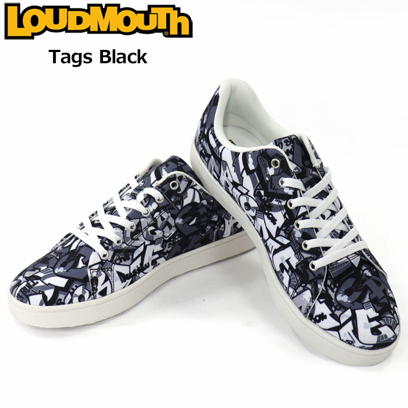 ラウドマウス ユニ一発やる スパイク受け答え ゴルフシューズ Tags Black タグスブラック LM-GS0002 773980(030) 【日本判定基準】【新品】SCBR Loudmouth スニーカー メンズ レディース SEP2