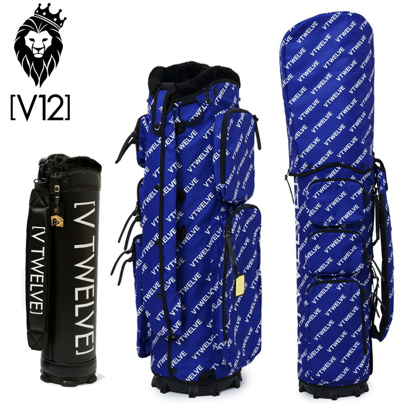 V12 ゴルフ 8.5型 キャディバッグ VET 8.5 BLUE 本体+押しかぶせる仕掛ける V122210-CV02L ヴィ・トゥエルヴ 【新品】RAAR 着せ替え さあ美テック GOLF ゴルフ用御徒面子 キャディーうしろ側 キャディバック