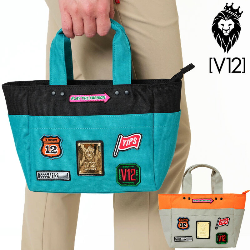 V12 ゴルフ ミニトートバッグ WAP CART BAG V122520-BG07 ヴィ・トゥエルヴ 【新品】UCBR カートバッグ ロゴ メンズ レディース V12GOLF SEP1|サードウェイブ ゴルスポスタイル