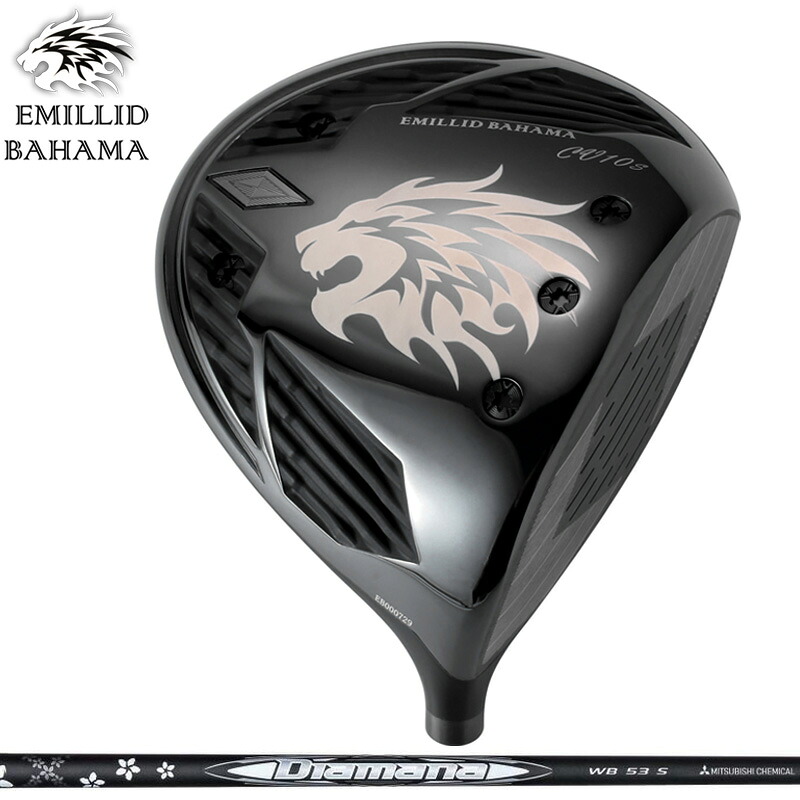 エミリッド バハマ CV10S BLACK １番ウッド 三菱ケミカル Diamana WB 作り付ける ディアマナ 【カスタム】【新品】 EMILLID BAHAMA CV-10 S 黒いこと 立て坑 地野球クラブ