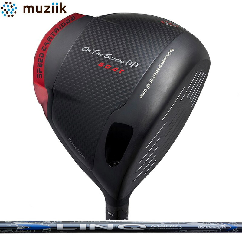 ムジーク On The Screw DD G.O.A.T １番ウッド UST Mamiya LIN-Q BLUE EX 作り付ける 繋がり 青色 マミヤ 【カスタム】【新品】 Muziik オンザスクリュー 山羊 地野球クラブ GOLF