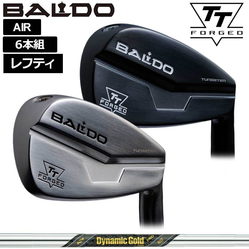バルド レフティ 2024 TT FORGED AIR アイアン 6本組(＃5-P) ダイナミックゴールド MID 115 作り付ける ミッド 【カスタム】【新品】 BALDO フォージド 大気圏 がら明き アイアン仕掛ける ゴルフ 野球クラブ TOUR SATIN BLACK