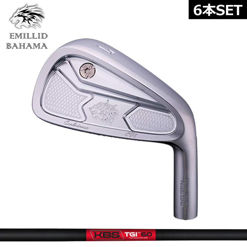 エミリッド バハマ CV8 アイアン仕掛ける 6本組(#5-PW) KBS TOUR Graphite Iron TGI 作り付ける 周遊旅行 炭素 EMILLID BAHAMA 【カスタム】【新品】 カールヴィンソン 軟鉄 立て坑 地野球クラブ