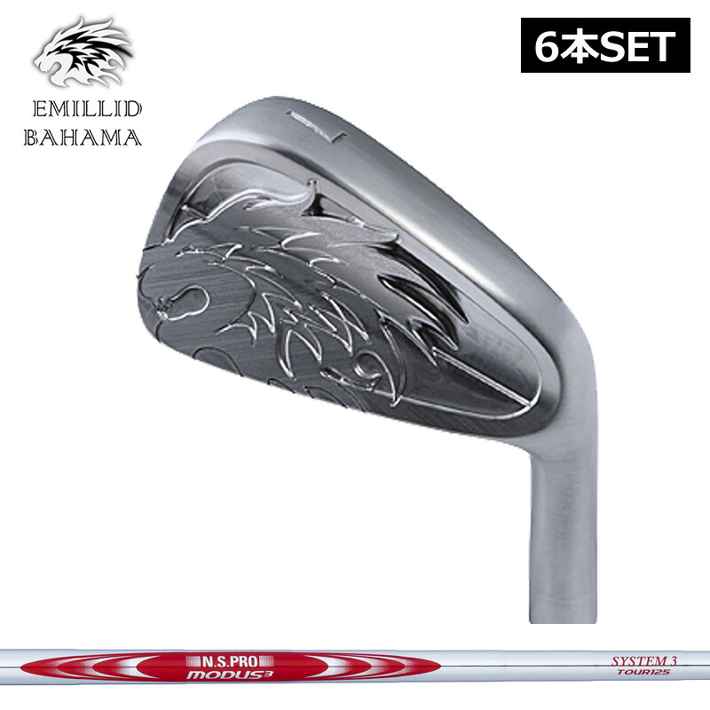 エミリッド バハマ EB-901 アイアン仕掛ける 6本組(#5-PW) 日本立て坑 N.S.PRO MODUS3 SYSTEM3 TOUR 125 作り付ける NS スチール写真 EMILLID BAHAMA 【カスタム】【新品】 立て坑 地野球クラブ