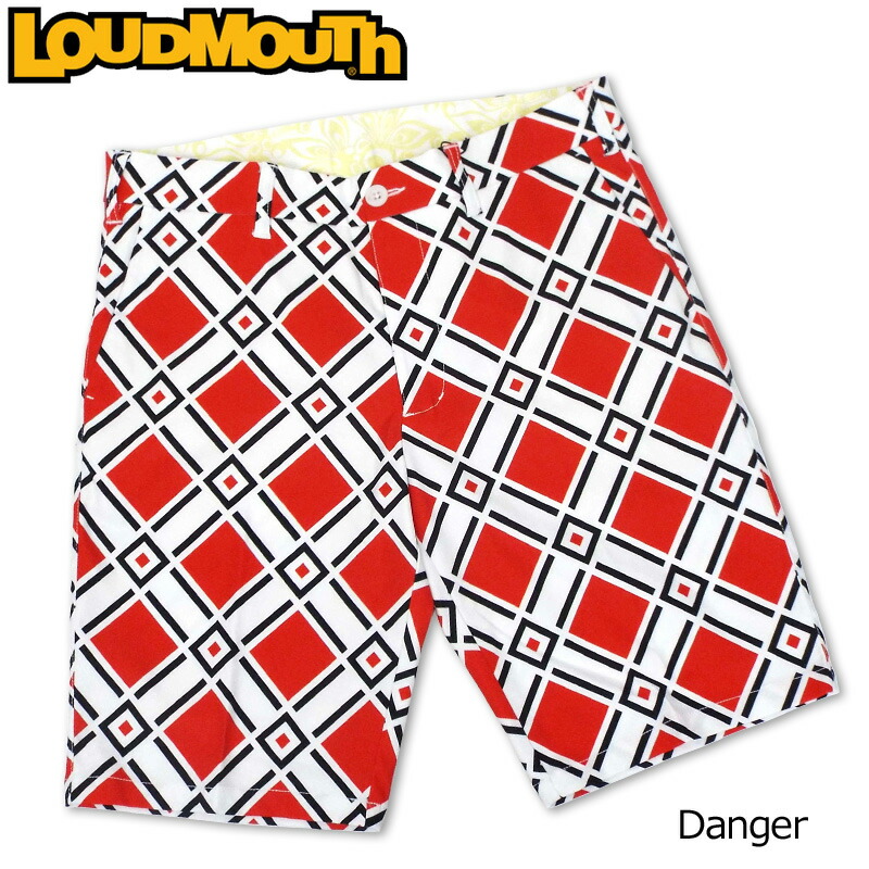 格安即決 メール便発送 日本規格 ラウドマウス メンズ ショートパンツ Danger デンジャー 198 春夏19ss Loudmouth ゴルフウェア ボトムス ハーフパンツ 男性用 紳士用 派手 派手な 柄 目立つ 個性的 Offw 日本産 Gonzaga Mg Gov Br