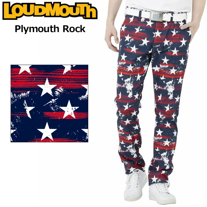 ラウドマウス 2022 メンズ ロングパンツ 762300(316) Plymouth Rock プリマスロック 22SS Loudmouth ゴルフウェア 無地 派手 APR2 look03