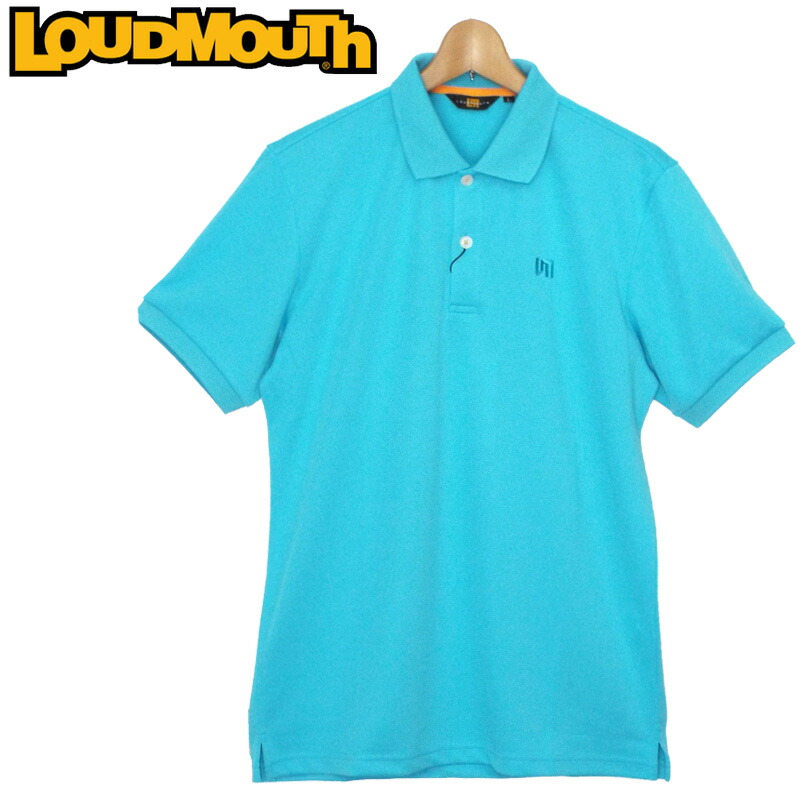 手数料安い 楽天市場 メール便発送 ラウドマウス メンズ エッセンシャルシャツ カノコ 半袖ポロシャツ Light Blue ライト ブルー 996 春夏 Newest 日本規格 新品 19ss ゴルフウェア トップス Loudmouth 無地 派手 派手な 柄 目立つ 個性的
