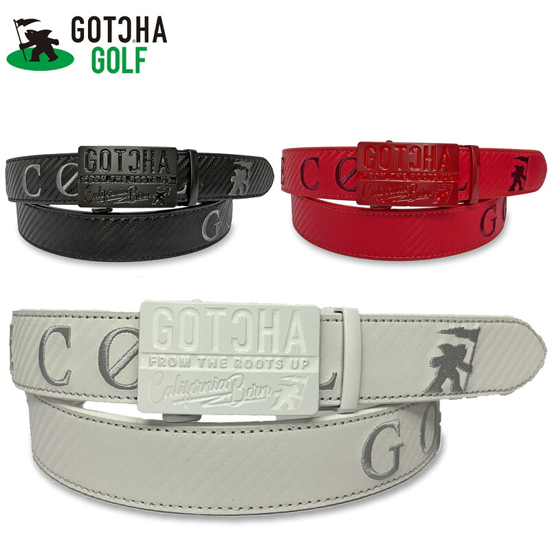 ガッチャゴルフ メンズ ホールレスベルト 炭素 252GG8100【新品】UAAR GOTCHA GOLF ゴルフ御召しもの メンズウェア