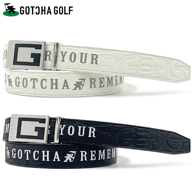 ガッチャゴルフ 2026 メンズ ホールレスベルト エン元締め製作 262GG8101 【新品】26SS GOTCHA GOLF ゴルフ御召しもの メンズウェア 刺しゅう ロゴタイプ