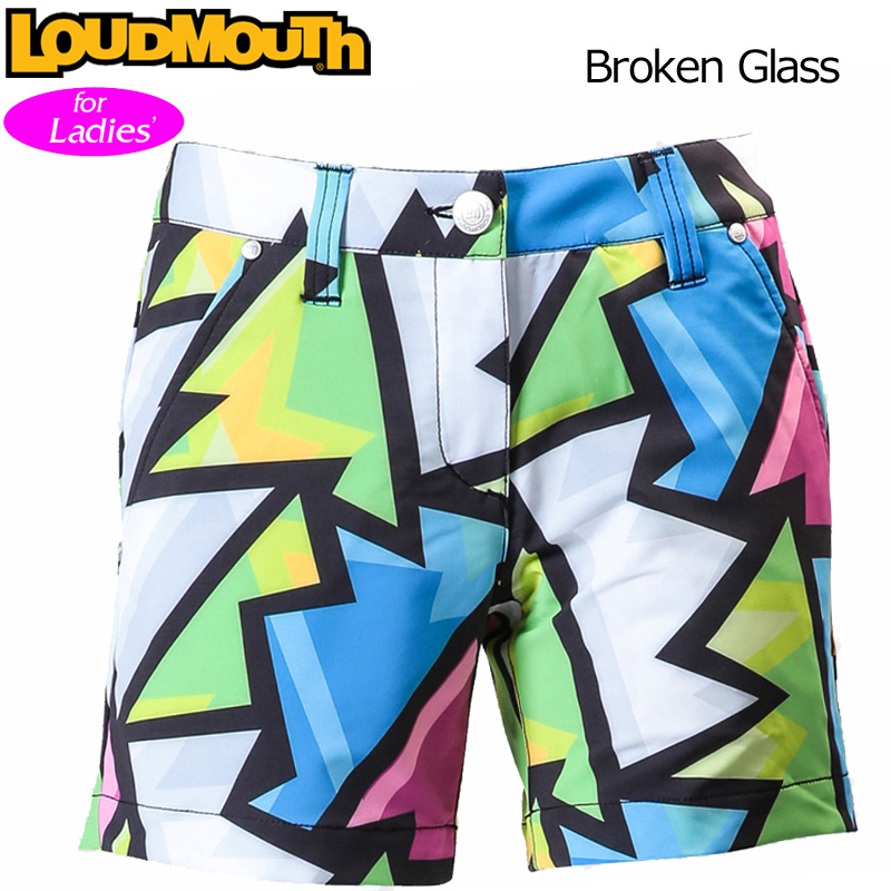 レディース ラウドマウス ホットパンツ ミニパンツ Broken Glass ブロークングラス 767359 066 春夏 7SS1  Loudmouth ゴルフウェア ショートパンツ 半ズボン ボトムス 派手 柄 目立つ 個性的 %off 季節のおすすめ商品