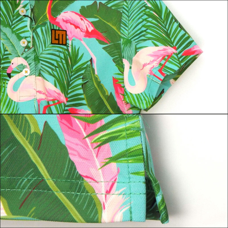 優先配送 ゴルフウェア Off ポロシャツ レディース 派手な トップス 春夏19ss Loudmouth プレミアムカノコ 目立つ 185 ラウドマウス 柄 無地 レディス グロット 個性的 半袖 Flamingo Grotto フラミンゴ ウェア