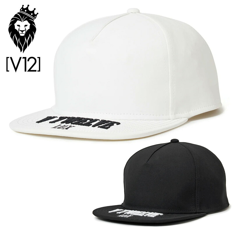 V12 ゴルフ スナップバック 肌理細か 鳥打ち帽 LX F3D CAP VLX2220-CP02 ヴィ・トゥエルヴ 【新品】RCBR ゴルフお召しもの 鳥打ち帽 平ツバ V12 GOLF NOV2