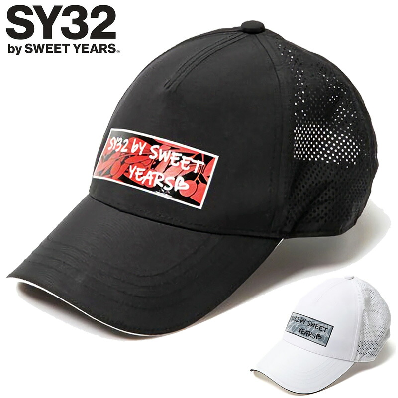 SY32 GOLF メンズ パンチング メッシュキャップ SYG-23S101 SYG PUNCHING DOT CAP ゴルフ【新品】SAAR 帽子 エスワイサーティートゥ ゴルフウェア MAR3｜サードウェイブ ゴルスポスタイル