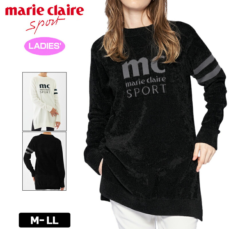 マリクレール レディース 長袖 上衣 スウェーター 733730 【新品】 SCBR marie claire ゴルフお召しもの 上衣 プルオーバー 長そで OCT3