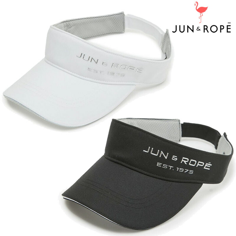 JUN＆ROPE レディース バイザー ロゴタイプ ポンチ絵原料品 ERU15100 【新品】UCBR かぶり笠 うしろ帯 サンバイザー ゴルフお召しもの ジュン＆ロペ ジュンロペ OCT3