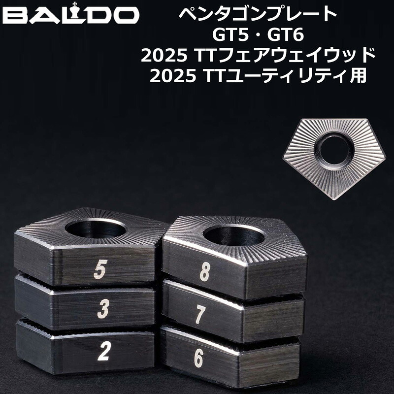 【楽天市場】BALDO バルド チューニング用ウェイト ペンタゴンプレート GT5/GT6/2025TT FW/2025TT UT専用 2g ...