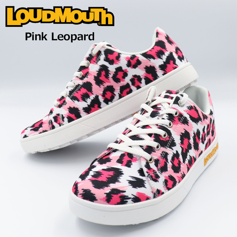 ラウドマウス 22 ユニセックス スパイクレス ゴルフシューズ Pink Leopard ピンクレオパード Lm Gs0002 275 22ss Loudmouth スニーカー メンズ レディース May3 蔵