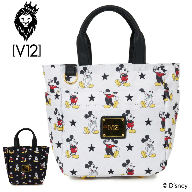 75円 日本に V12 ゴルフ ヴィ トゥエルヴ 22 ミニトートバッグ Mickey S M Star Cart Bag V Bg16 22ss カートバッグ ミッキー スター V12golf May1