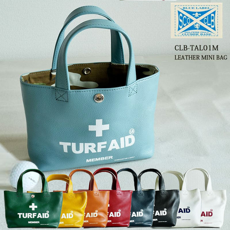 木の庄帆布 ミニトートバッグ 牛革 LEATHER MINI BAG CLB-TAL01M 【新品】SAAR ゴルフ用バッグ ラウンドポーチ カートポーチ｜サードウェイブ ゴルフ＆スポーツ