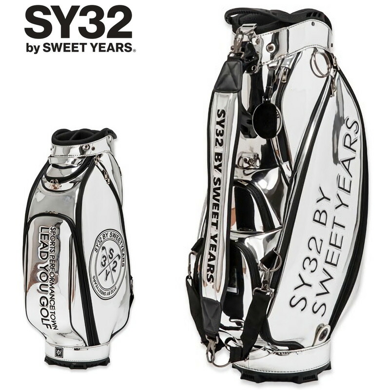 SY32 2023 9.5型 3点式 キャディバッグ SYG-2250-S SYG LOGO CADDY BAG シルバー SILVER  【新品】23SS ゴルフ用バッグ カート バッグ ゴルフ エスワイ GOLF APR2 | サードウェイブ ゴルフ＆スポーツ