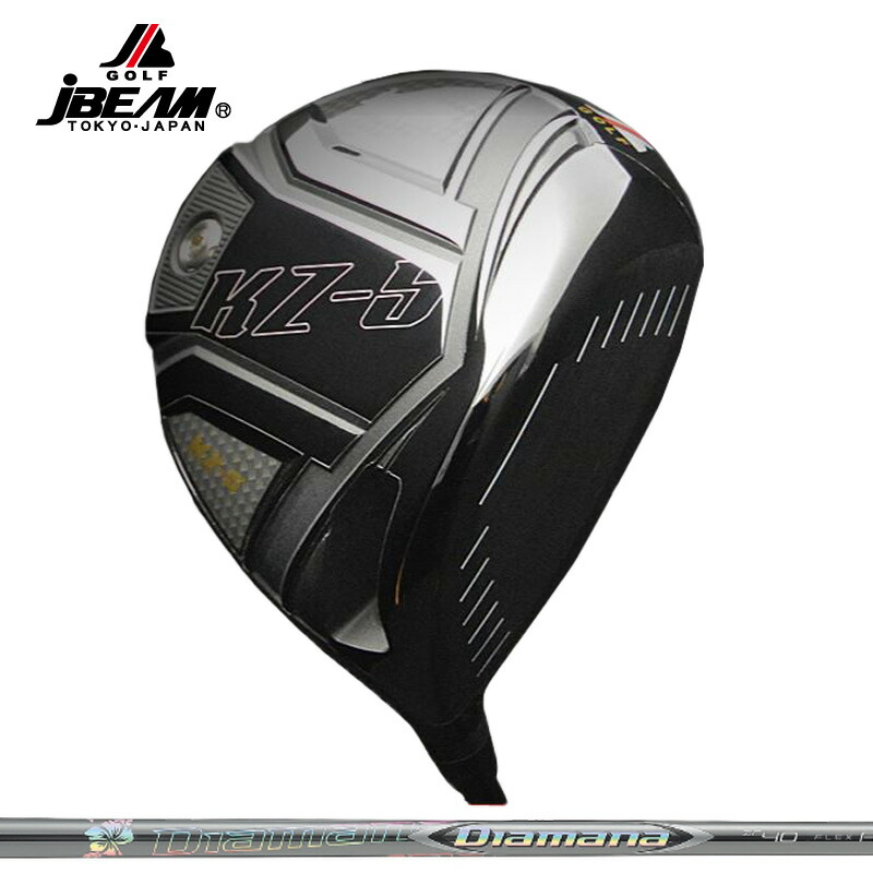 JBEAM KZ-5 ドライバー 三菱ケミカル Diamana ZF 装着【カスタム】【新品】 Jビーム GOLF シャフト ディアマナ 地クラブ