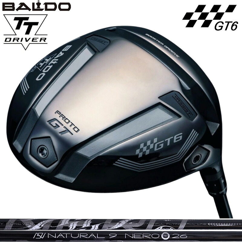 バルド TT ドライバー GT6 SHALLOW プロト 可変式 ARCH Natural 9 NERO 装着 アーチ ネロ ナチュラル9 【カスタム】【新品】 BALDO DRIVER シャロー PROTO 地クラブ ゴルフ