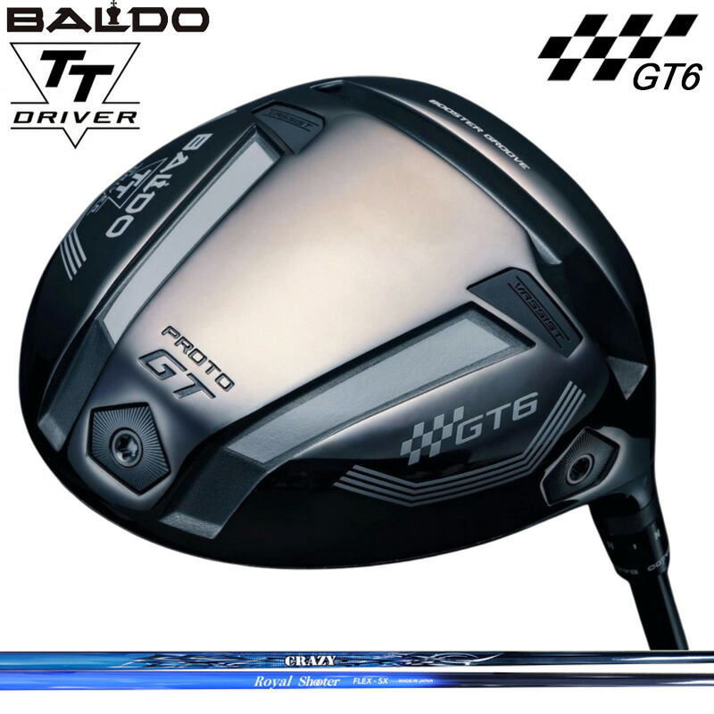 バルド TT ドライバー GT6 SHALLOW プロト 可変式 クレイジー ROYAL SHOOTER 装着 CRAZY シューター 【カスタム】【新品】 BALDO DRIVER シャロー PROTO 地クラブ ゴルフ