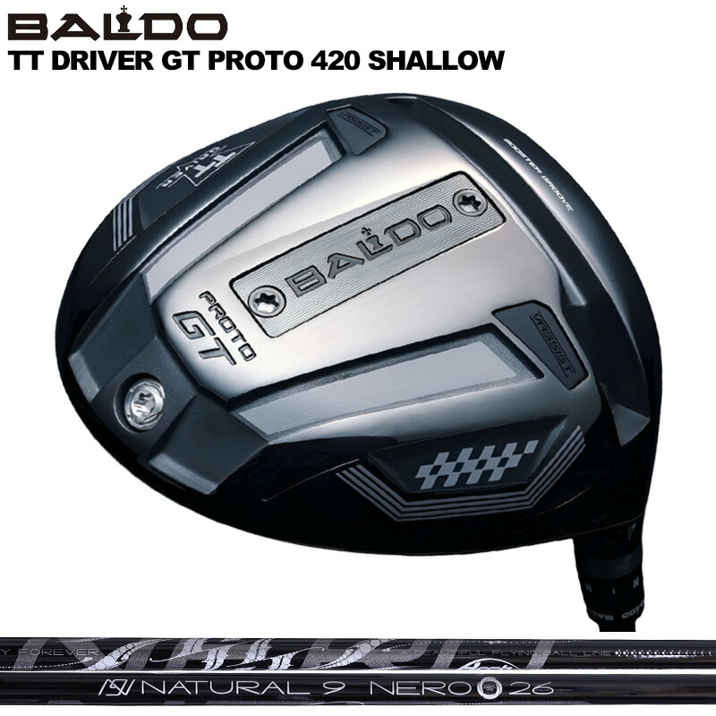 バルド TT ドライバー GT プロト 420 シャロー 可変式 ARCH Natural 9 NERO 装着 アーチ ネロ ナチュラル9 【カスタム】【新品】 BALDO DRIVER PROTO SHALLOW 地クラブ ゴルフ 91,960円