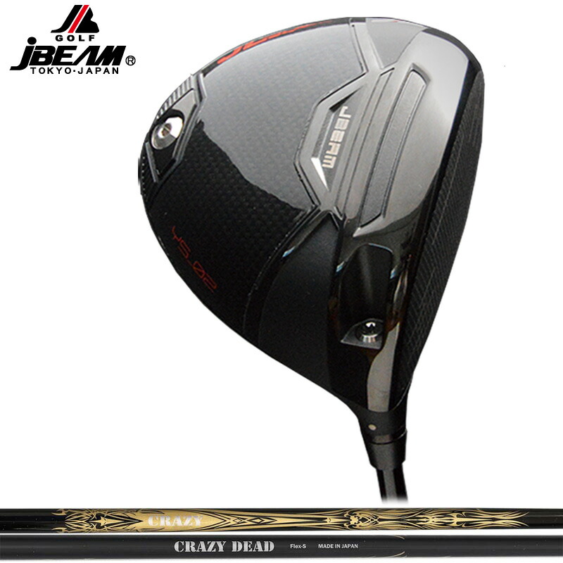 JBEAM JL BLACK １番ウッド クレイジー DEAD 作り付ける CRAZY デッド 1W 【カスタム】【新品】 J光束 ジェイ エル 黒いこと ジェーエル BK GOLF 立て坑 地野球クラブ