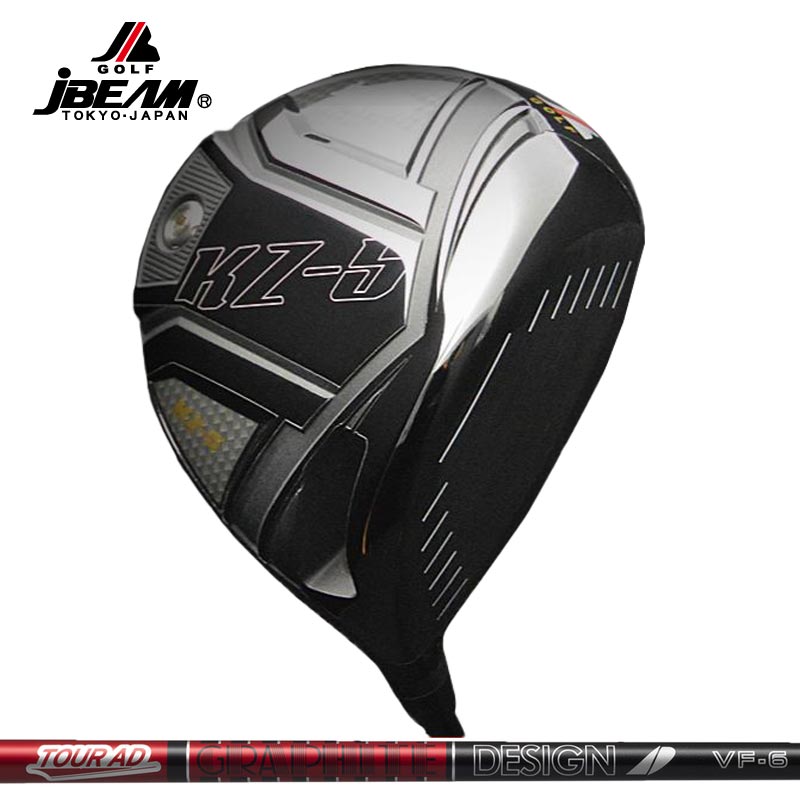 JBEAM KZ-5 ドライバー グラファイトデザイン TourAD VF 装着【カスタム】【新品】 Jビーム GOLF シャフト ツアーAD 地クラブ