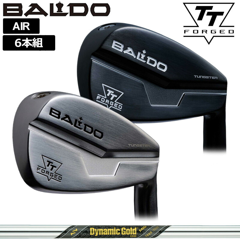 バルド 2024 TT FORGED AIR アイアン 6本組(＃5-P) ダイナミックゴールド MID TOUR ISSUE 装着 ミッド ツアーイシュー 【カスタム】【新品】 BALDO フォージド エアー 中空 アイアンセット ゴルフ クラブ TOUR SATIN BLACK TTアイアン