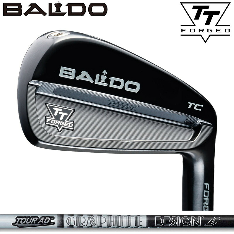 バルド TT FORGED ツアー キャビティ アイアン ブラック 6本組 グラファイトデザイン TourAD AD-105/115 装着 カーボン 【カスタム】【新品】 BALDO フォージド TC アイアンセット ゴルフ クラブ|サードウェイブ ゴルフ&スポーツ