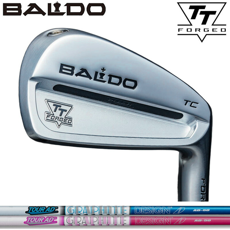 バルド TT FORGED ツアー キャビティ アイアン サテン 6本組 グラファイトデザイン TourAD AD-50 装着 カーボン 【カスタム】【新品】 BALDO フォージド TC アイアンセット ゴルフ クラブ
