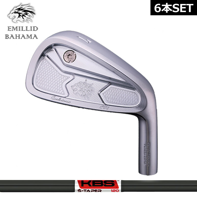 楽天ランキング1位 エミリッド バハマ Cv8 アイアンセット 6本組 5 Pw Kbs S Taper Black Pvd 装着 ツアー スチール Emillid Bahama カスタム 新品 カールヴィンソン 軟鉄 シャフト 地クラブ 年最新海外 Bralirwa Co Rw