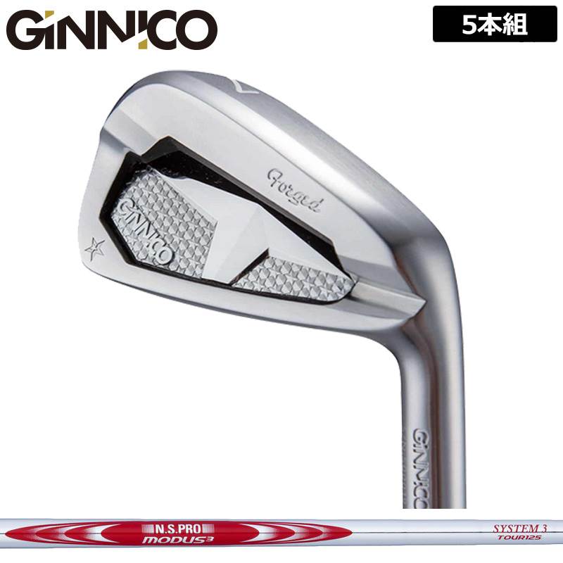 ジニコ PC アイアン 5本組(＃6-P) 日本シャフト N.S.PRO MODUS3 SYSTEM3 TOUR 125 装着 NS スチール 【カスタム】【新品】 イオンスポーツ GINNICO ピーシー セット ゴルフ クラブ
