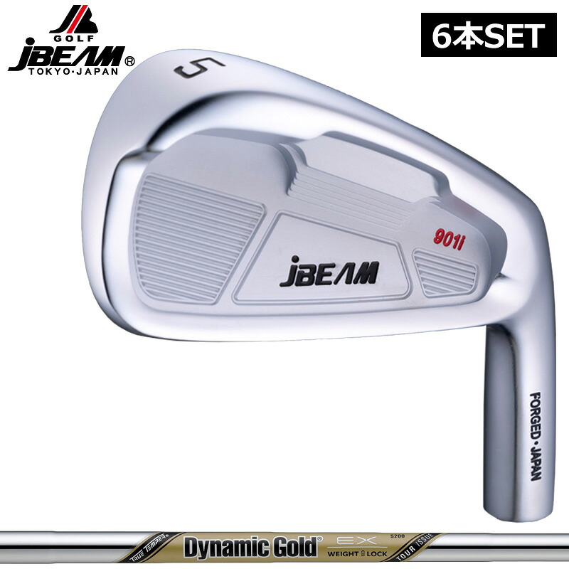 JBEAM T901i アイアン仕掛ける 6本組(#5-PW) ダイナミックゴールド EX TOURISSUE とり備える 【カスタム】【新品】 J光線 スチール写真立て坑 地野球クラブ トゥルーテンパー DG Dynamic Gold