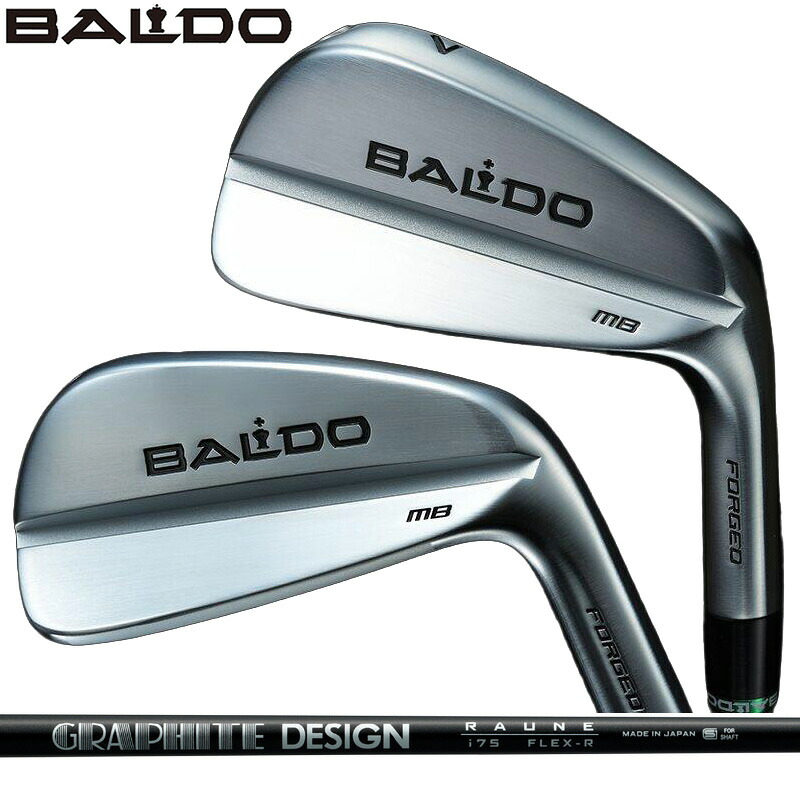 バルド フォージド マッスルバック アイアン MB 6本組(5-PW) グラファイトデザイン RAUNEIRON i60/i75/i90 装着 ラウネ カーボン 【カスタム】【新品】 BALDO FORGED アイアンセット ゴルフクラブ
