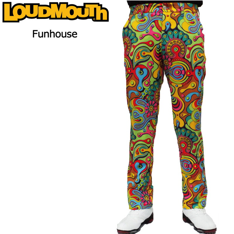 正規店仕入れの 日本規格 ラウドマウス メンズ ロングパンツ Fun House ファンハウス 065 春夏 17ss Loudmouth 男性用 ゴルフウェア ボトムス派手 派手な 柄 目立つ 個性的 Offw Rakuten Hughsroomlive Com