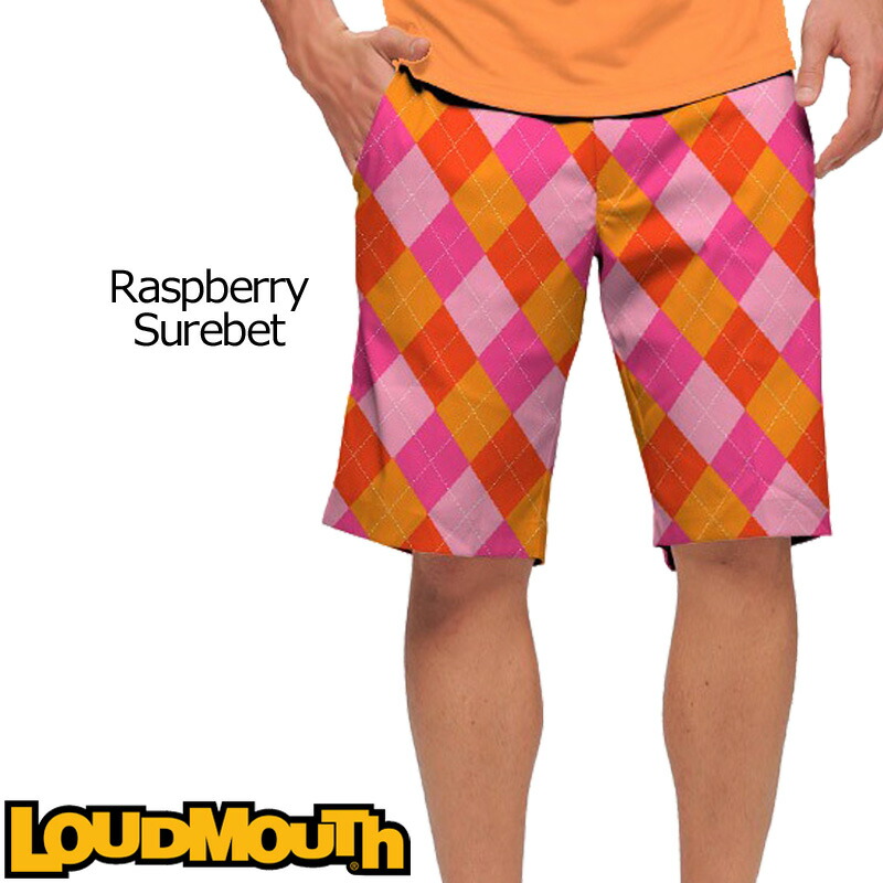 50 Off メール便発送 インポート ラウドマウス メンズ スリムショートパンツ Raspberry Surebet ラズベリーシャーベット 0 17ss ゴルフウェア ボトムス Loudmouth派手 派手な 柄 目立つ 個性的 Offw 期間限定送料無料 Gonzaga Mg Gov Br