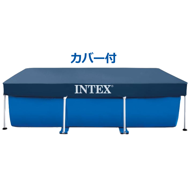 【楽天市場】【即納在庫あり】 INTEX インテックス 大型フレームプール プールカバー付 28280 3m×2m×75cm 【新品】 水遊び