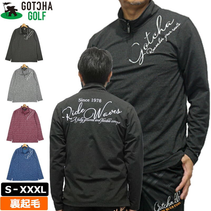 楽天市場】ガッチャゴルフ 2025 メンズ 長袖 ポロシャツ 裏起毛