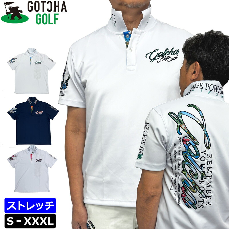 ガッチャゴルフ 半袖 スポーツシャツ 252GG1219 ボタニカルロゴ 伸ばすこと GOTCHA GOLF 電子メール便送りとどける【新品】UAAR トップス ゴルフお召しもの メンズウェア メンズ レディース ユニ一発やる JUN2 シャツ・ポロシャツ-ゴルフ