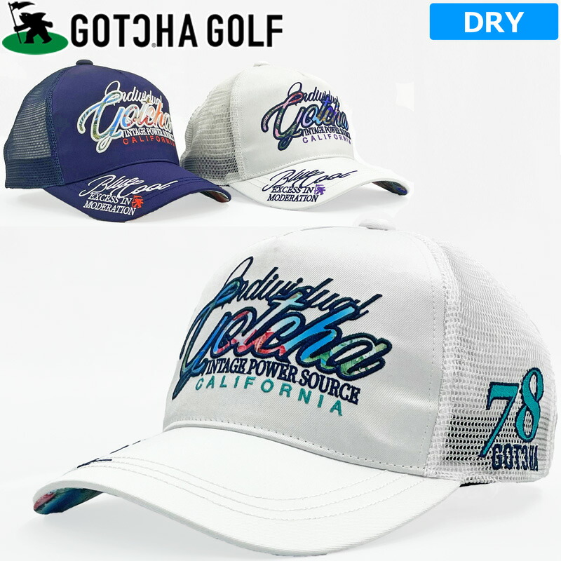 未使用 BELLMORE GOLF 刺繍ロゴ パンチングメッシュキャップ 楽天市場】ガッチャゴルフ / GOTCHA GOLF(2024春夏新作