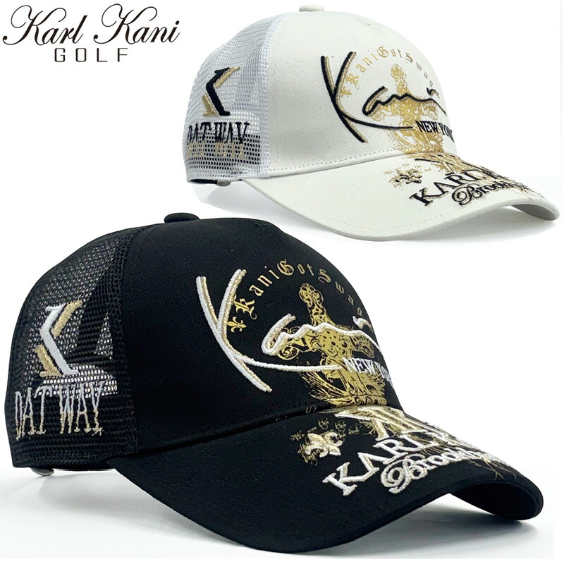 カールカナイゴルフ 2026 メンズ メッシュキャップ プレミアム シャイニング ゴールド MAX 262KG8701 KARL KANI GOLF 【新品】26SS 帽子 ゴルフウェア APR1