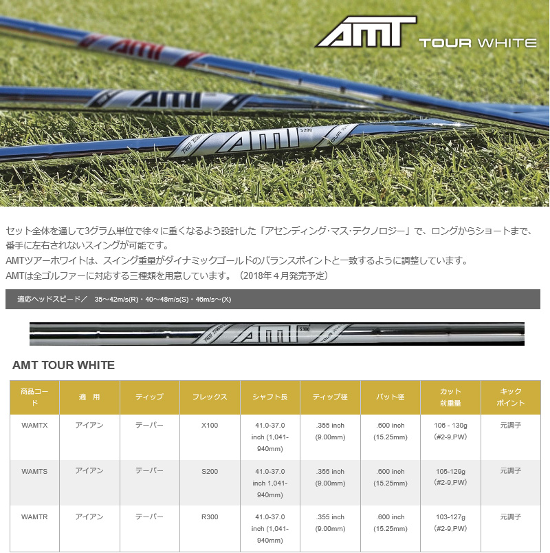 ダイナミックゴールドamt タイトリストユーティリティ用シャフト 19