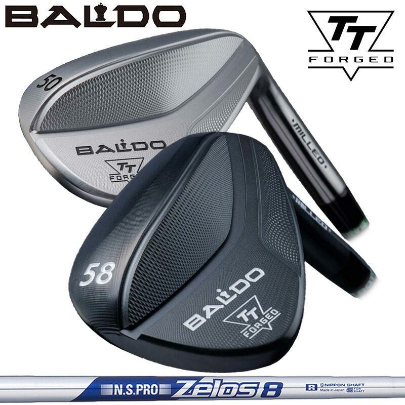 バルド 2024 TT フォージド ウェッジ 日本シャフト ZELOS 8 装着 ゼロス8 スチール 【カスタム】【新品】 BALDO FORGED MILLED WEDGE クラブ TTウェッジ TOUR SATIN BLACK|サードウェイブ ゴルフ&スポーツ